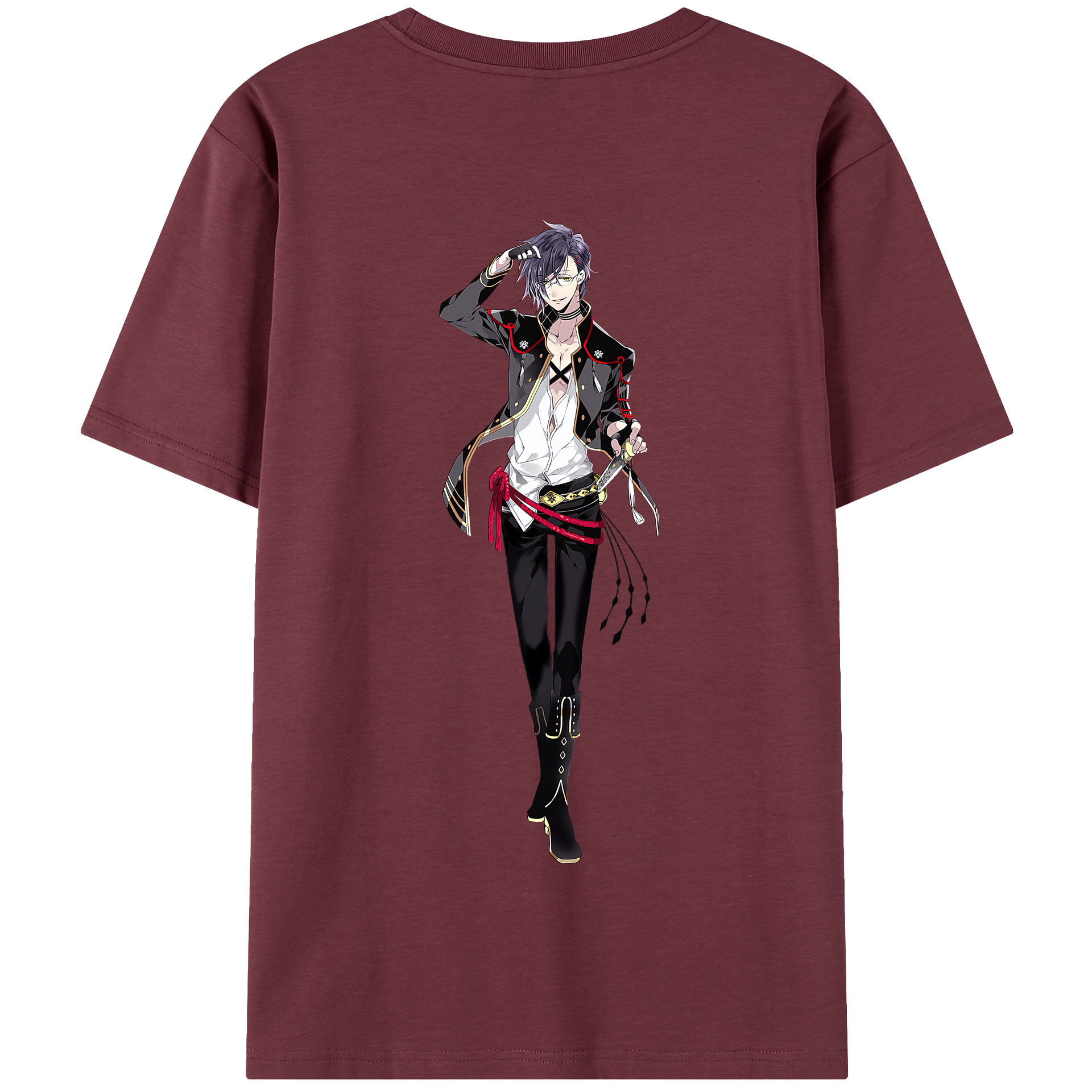（画像用） 刀剣乱舞 Touken Ranbu 綿100％半袖Tシャツ（背面プリント）